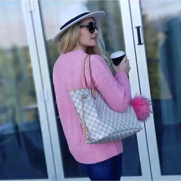 COZY DOLLZ Pink Cable Knit Sweater - Picture 5 of 7